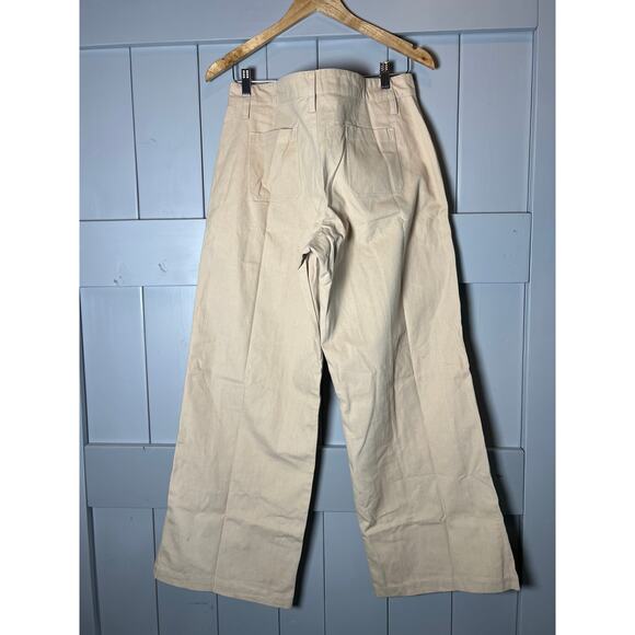 MOTEL Women's Wide Leg Cargo Pants, Size M, Khaki, NWT - Picture 3 of 6
